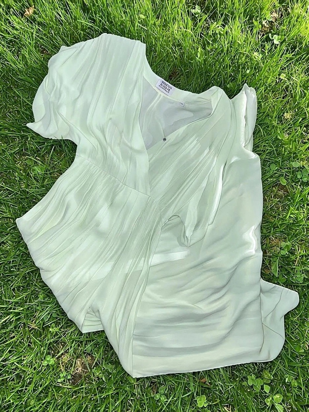 Scotch & Soda Pleated Maxi Dress in Green Size Small Like New